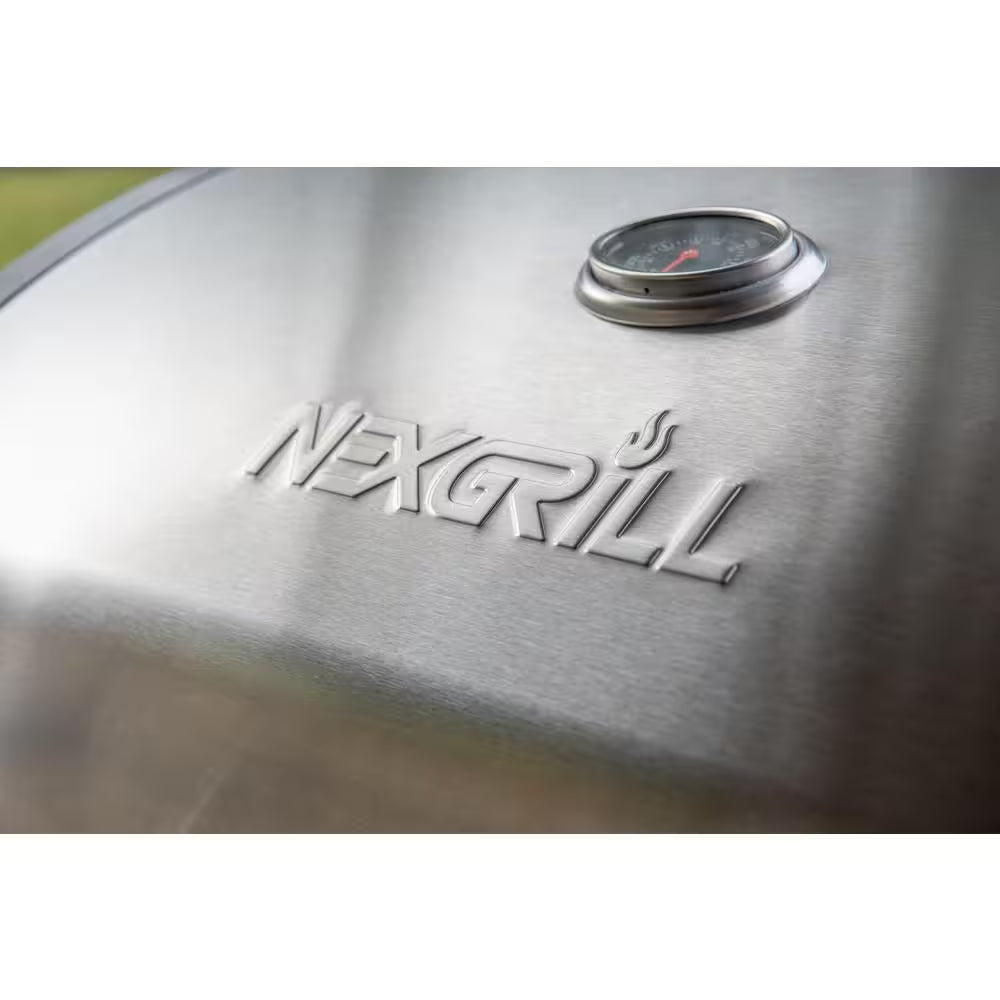 5-Burner Propane Gas Grill in Stainless Steel with Side Burner and Condiment Rack