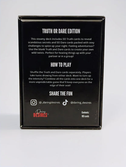 Daring Desires Adult Truth or Dare Card Game