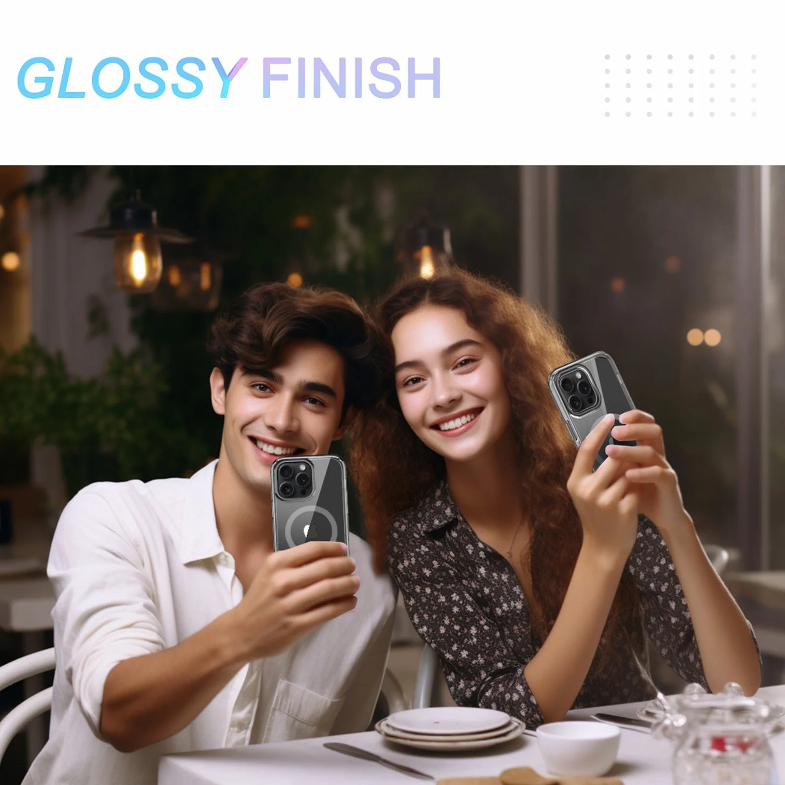 For Iphone 16 Pro Max Case Magnetic, [Compatible with Magsafe] Built-In Screen Protector Shockproof Dustproof Crystal Clear Anti-Scratch Folio Flip Phone Case for Iphone 16 Pro Max, Gray