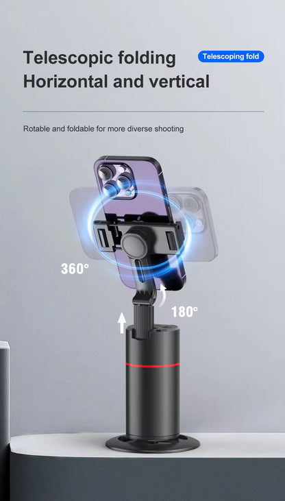Innotech Sc Extendable Auto Face Tracking Tripod 360 Rotating Tripod, Both Auto or Manual Moving Control, Smart Cameraman Shooting for Video, Vlog, Live Stream