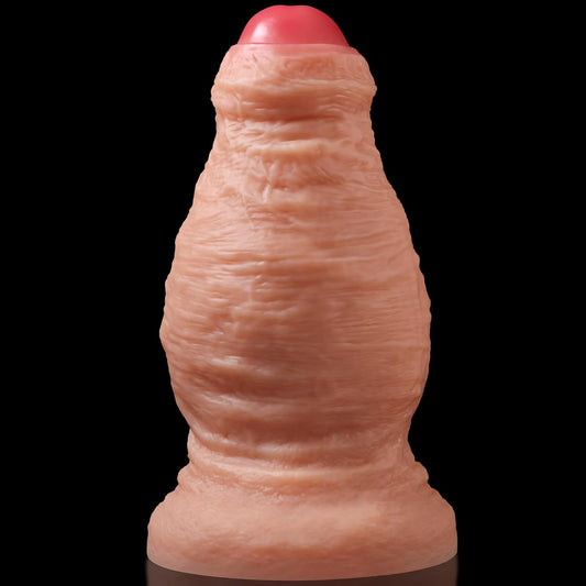 4.5'' Diameter Extra Thick Dildo, 10 Inch Dual Density Silicone Uncut Huge Anal Dildos Butt Plugs Sex Toy for Anal Stretch, Realistic XXL Massive Dildo No Balls for Advanced Player P Spot Stimulation
