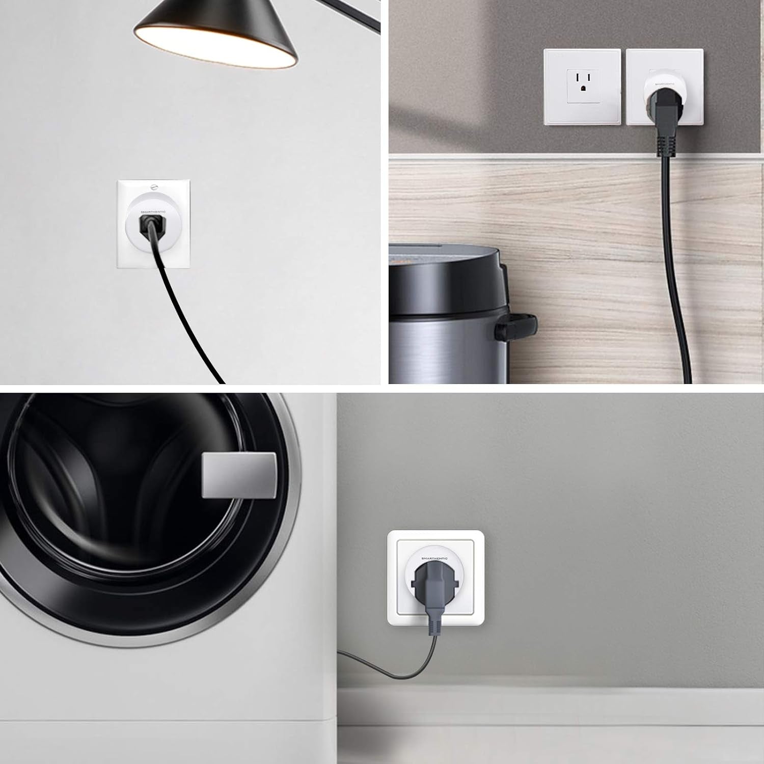 Smart Plug Light Timers Programmable Indoor, Wifi Light Switch, Amazon Alexa Google Home Voice, APP and Remote Control, Gadgets for Home 2.4Ghz Network Outlet Extender Home Improvement, Pack of (2)