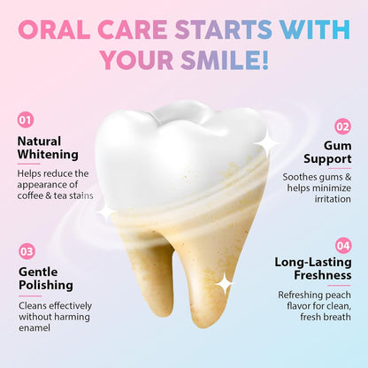 Niacinamide Whitening Toothpaste for Radiant Smile – Gentle Stain Removal, Fresh Breath, Deep Cleaning & Gum Protection – Niacinamide Toothpaste for Daily Use – Lasting Mint Flavor – 3.5Oz Tube