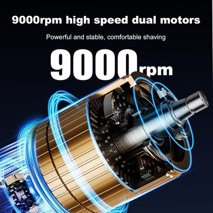 Mini Electric Shaver - USB C Fast Charge Portable Small Shavers for Men | Women - Dual Head Pocket Shaver Washable Travel Electric Razor & Powerful Wet and Dry Mini Razor - Easy One Button Use