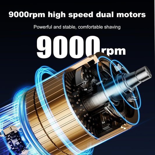 Mini Electric Shaver - USB C Fast Charge Portable Small Shavers for Men | Women - Dual Head Pocket Shaver Washable Travel Electric Razor & Powerful Wet and Dry Mini Razor - Easy One Button Use