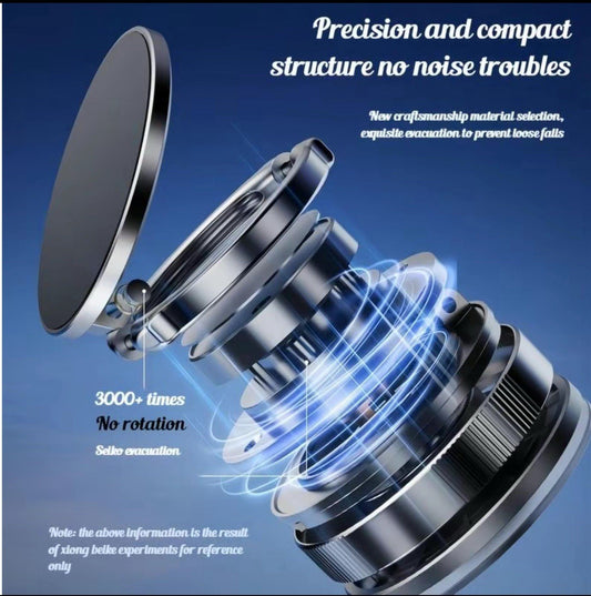 Adjustable 360° Magnetic Suction Vacuum Cell Phone Holder Car/Gym/Mirror