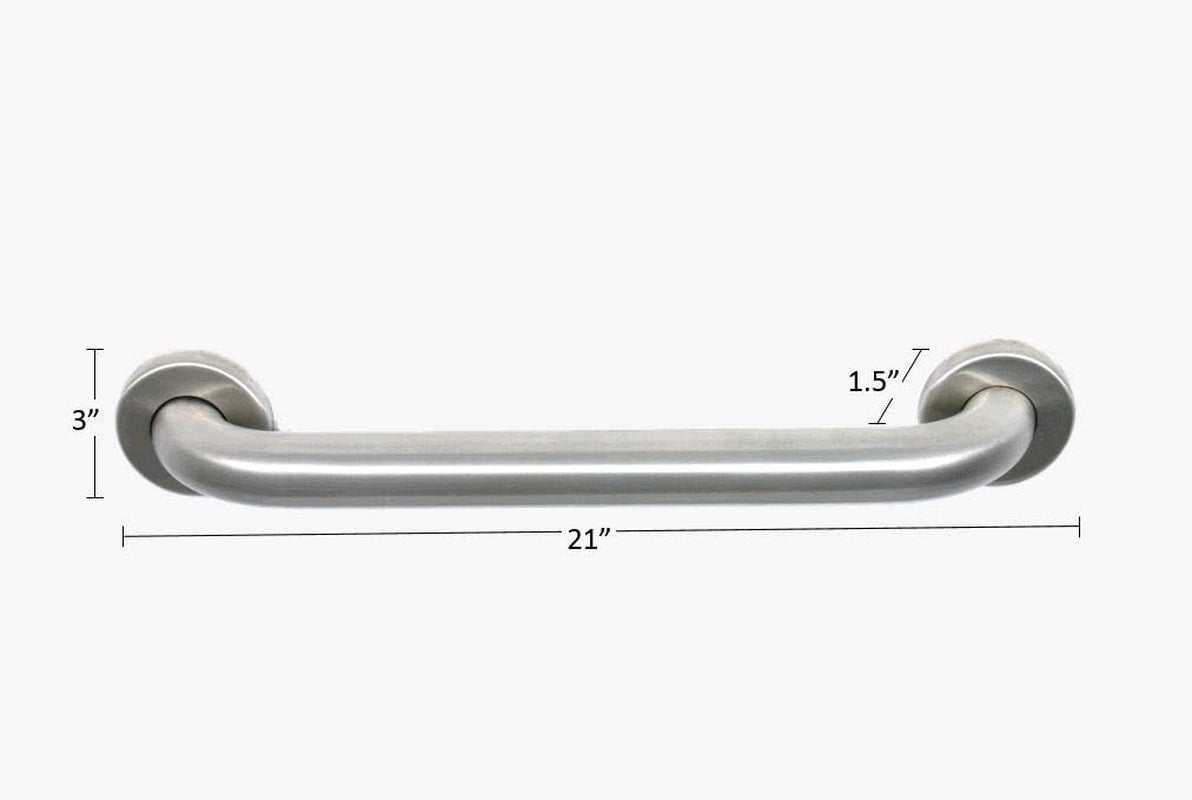 Straight Grab Bar Bath, 18",1.25" Diameter Satin Stainless