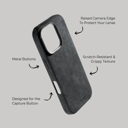 Iphone 16 Pro Max - Alcantara Case - Space Grey