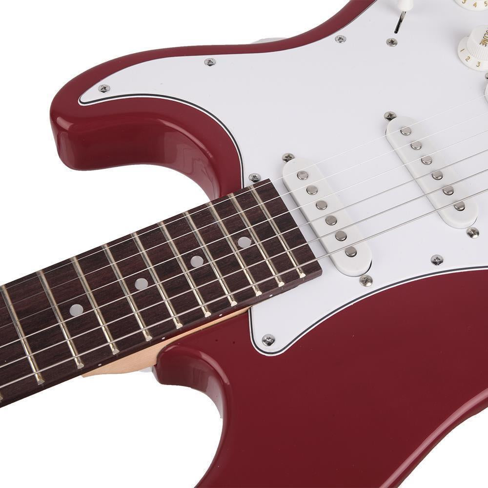 39.37" Beginner Sunset Electric Guitar +Bag Case +Cable +Strap +Picks 7 Color