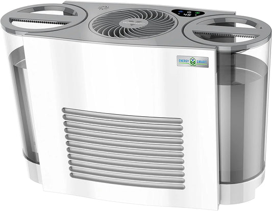 Energy Smart Evaporative Humidifier with Automatic Shut-Off, 2 Gallon Capacity, LED Display