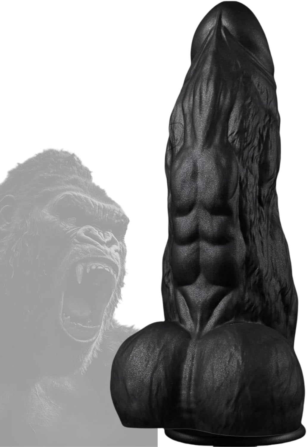 3 Inch Diameter BBC Huge Thick Dildo, 10 Inch Monster Big Black Dildos with Strong Suction Cup, Realistic Silicone Large Anal Dildos Adult Sex Toys for Gay Female Mastuabtion