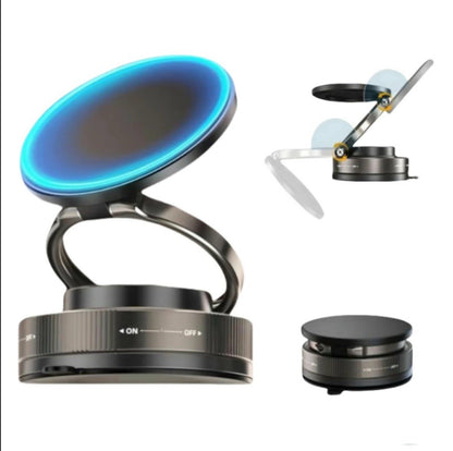 Adjustable 360° Magnetic Suction Vacuum Cell Phone Holder Car/Gym/Mirror