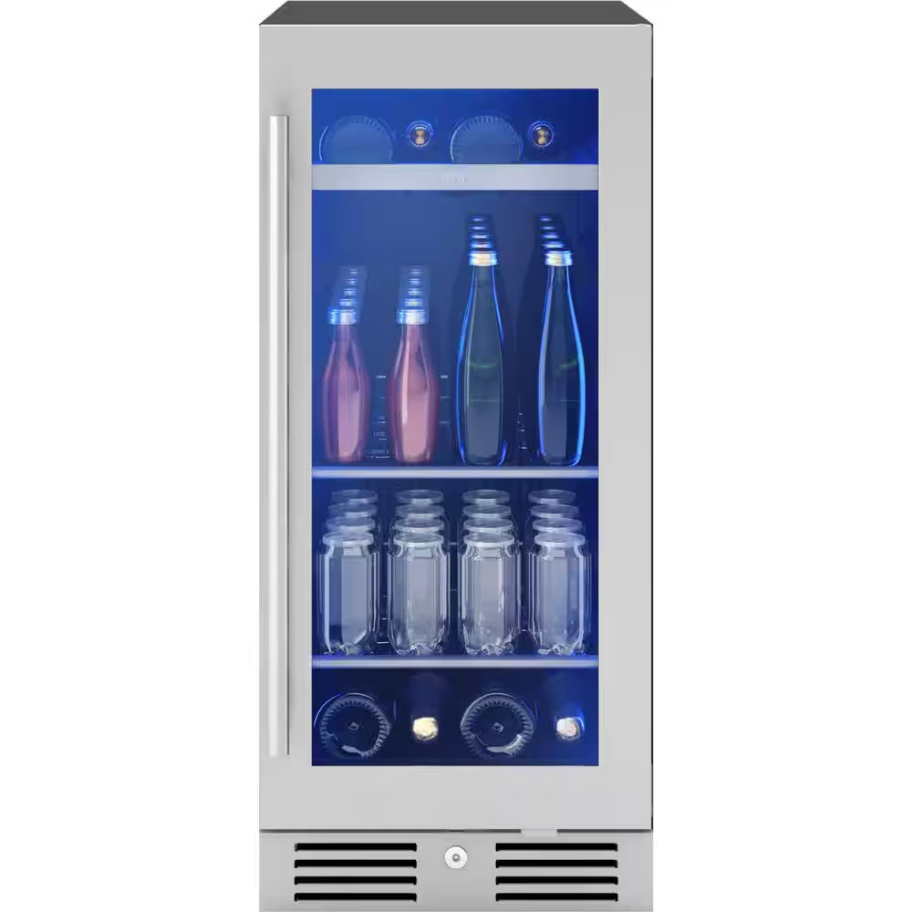Presrv 15 In. 4-Bottle and 64-Can Single Zone Beverage Cooler