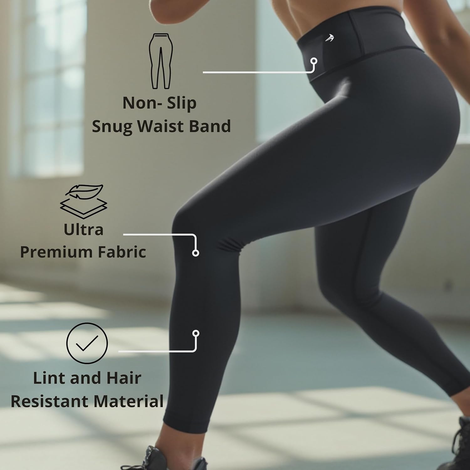 Women'S Compression Leggings High Waisted Performance Tummy Control Gym, Pilates, Travel, Yoga, Workout Pants