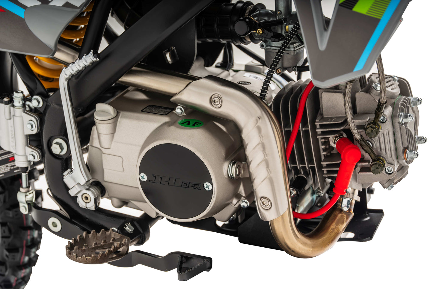JHL SX150, Dirt Bike, 140Cc, Electric Start, Manual Trans, 32.70 Inch Seat Height, Electric Start, 140Cc, Air Cooled, Inverted Forks, Dual Vented Disc Brakes, 19 Inch Front Tire