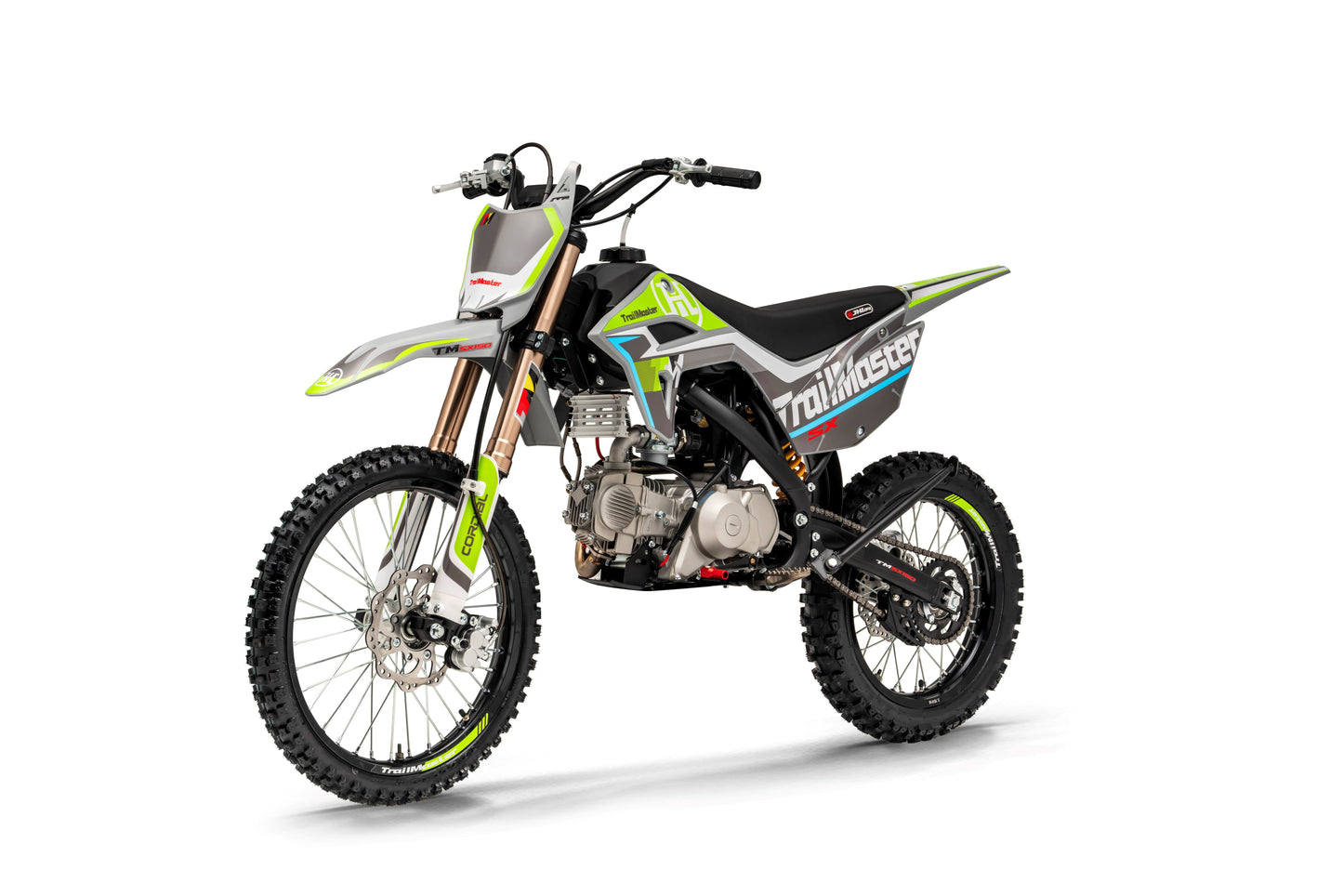 JHL SX150, Dirt Bike, 140Cc, Electric Start, Manual Trans, 32.70 Inch Seat Height, Electric Start, 140Cc, Air Cooled, Inverted Forks, Dual Vented Disc Brakes, 19 Inch Front Tire