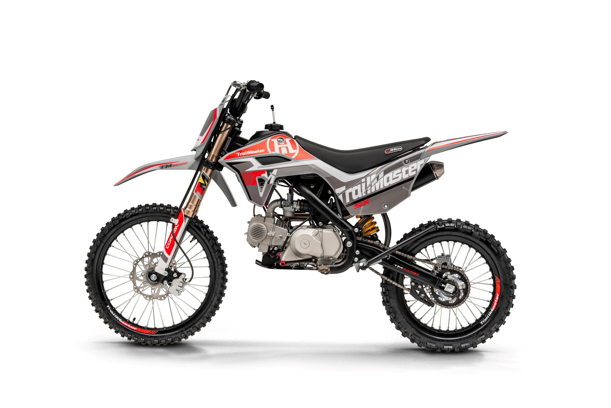JHL SX150, Dirt Bike, 140Cc, Electric Start, Manual Trans, 32.70 Inch Seat Height, Electric Start, 140Cc, Air Cooled, Inverted Forks, Dual Vented Disc Brakes, 19 Inch Front Tire
