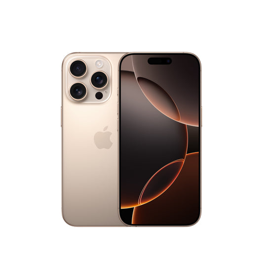 Straight Talk  Iphone 16 Pro, 128GB, Desert Titanium - Prepaid Smartphone [Locked to Straight Talk]