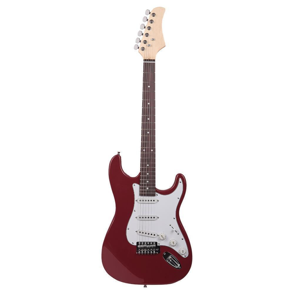 39.37" Beginner Sunset Electric Guitar +Bag Case +Cable +Strap +Picks 7 Color