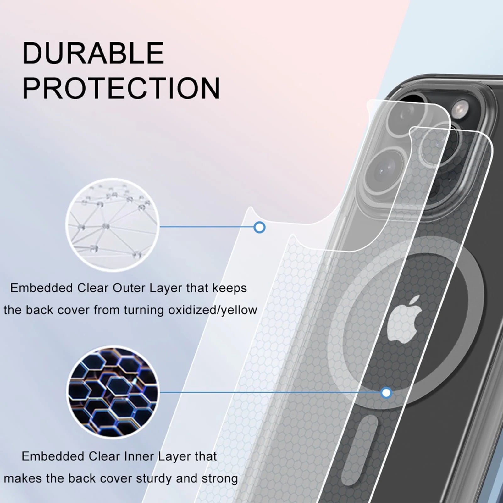 For Iphone 16 Pro Max Case Magnetic, [Compatible with Magsafe] Built-In Screen Protector Shockproof Dustproof Crystal Clear Anti-Scratch Folio Flip Phone Case for Iphone 16 Pro Max, Gray