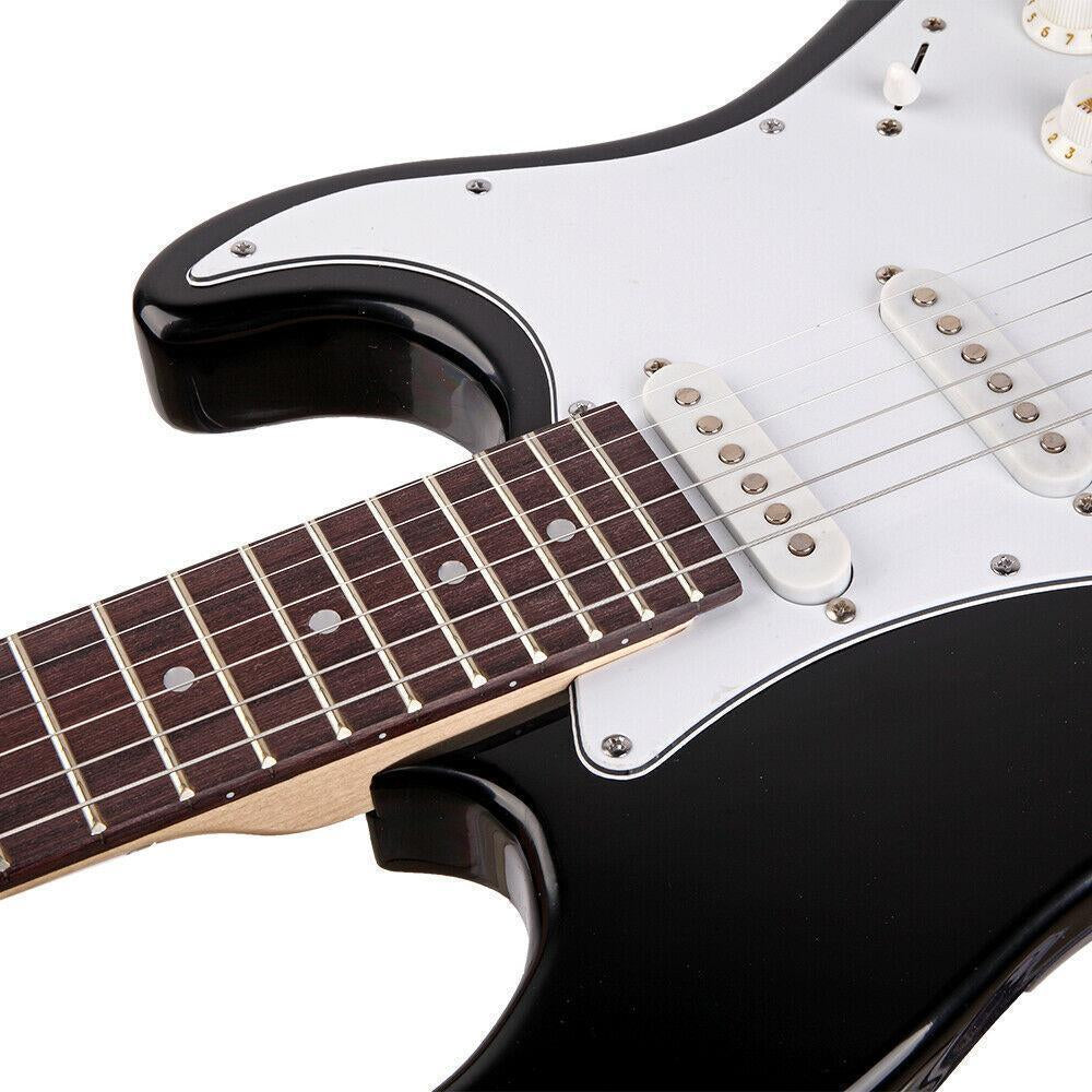 39.37" Beginner Sunset Electric Guitar +Bag Case +Cable +Strap +Picks 7 Color