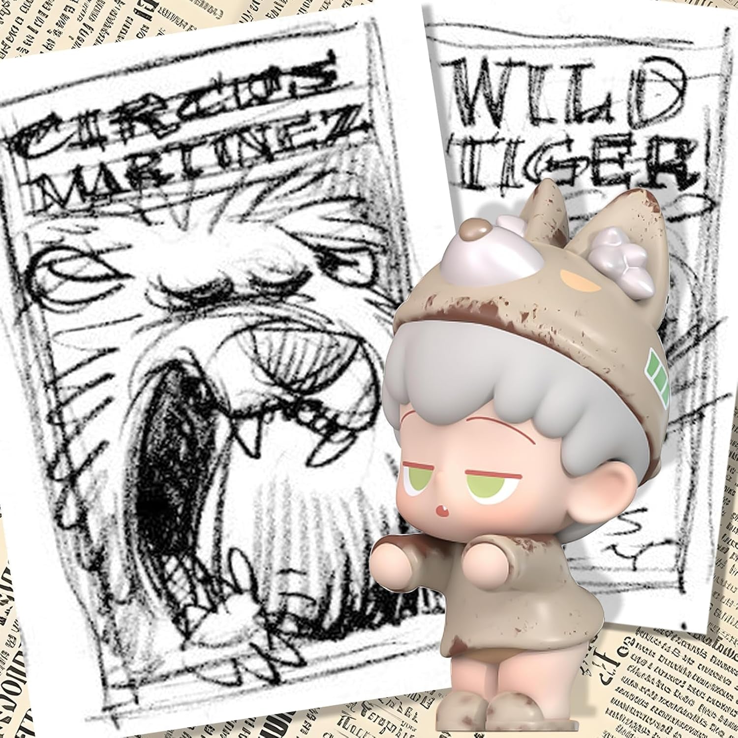 Adorable Creatures' Fantasy Land Series Figures, Mini Blind Box, Random Design Action Figures, Collectible Toys Home Decorations, Holiday Birthday Gifts, Cute Desk Accessories, Single Box