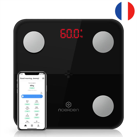 Minimi Smart Body Fat Scale with Bluetooth Detailed Body Composition Analysis, Black