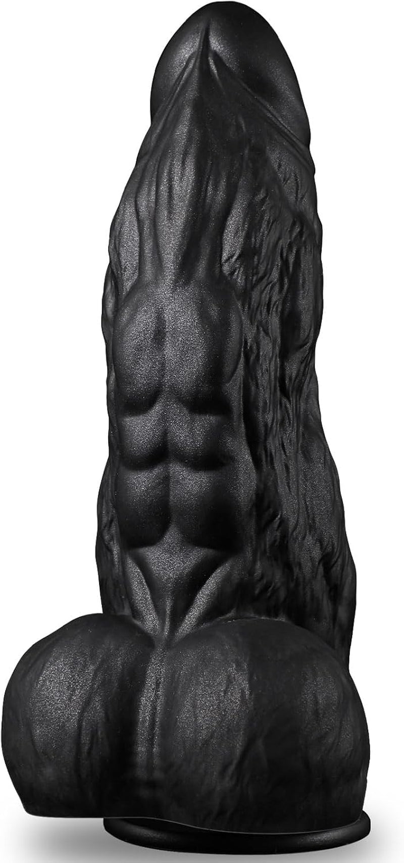 3 Inch Diameter BBC Huge Thick Dildo, 10 Inch Monster Big Black Dildos with Strong Suction Cup, Realistic Silicone Large Anal Dildos Adult Sex Toys for Gay Female Mastuabtion