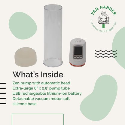 Automatic Electronic Penis Pump (Standard) – Penis Lengthening Device Automatic W/Silicone Base, Pressure Regulated Head, Ultra-Quiet Motor, & Long-Lasting Battery