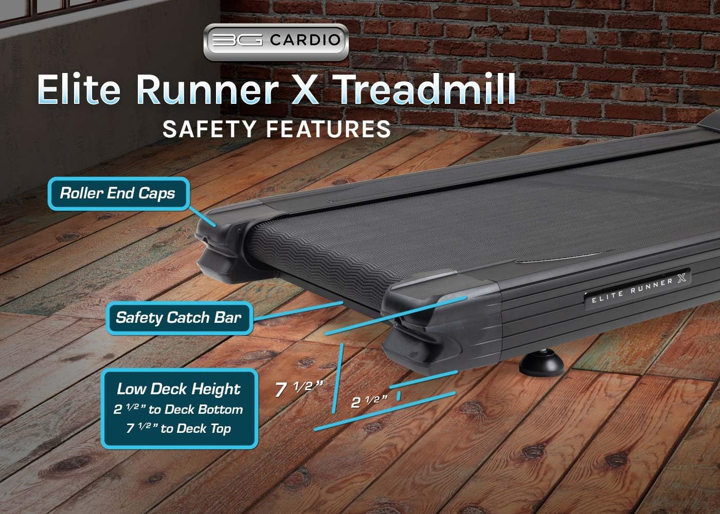 Elite Runner X Treadmill - Commercial Grade - Freesync FTMS Bluetooth Connectivity - 4.0 HP - Large Ortho Flex Shock Suspension System Deck - Marathon Training - 400 Lb Capacity