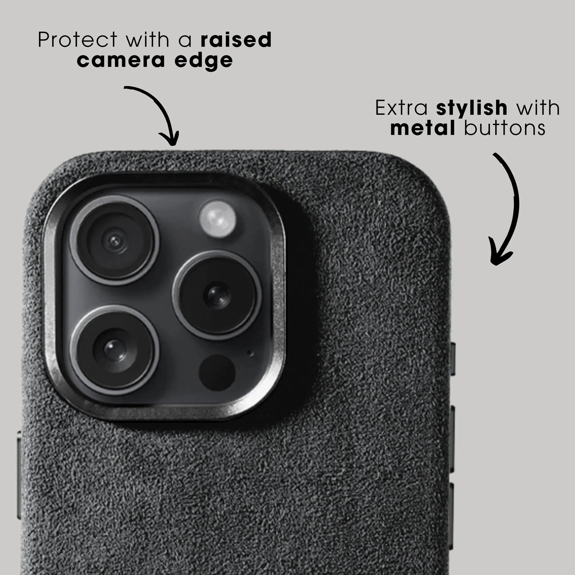 Iphone 16 Pro Max - Alcantara Case - Space Grey