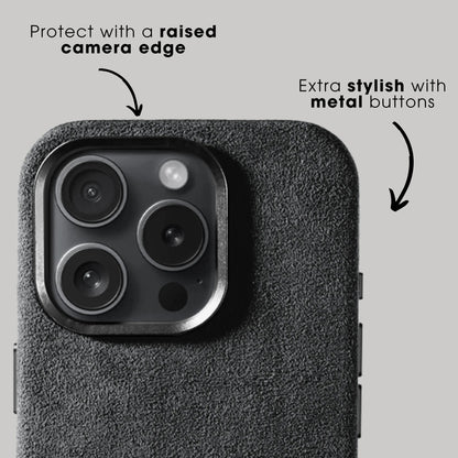 Iphone 16 Pro Max - Alcantara Case - Space Grey